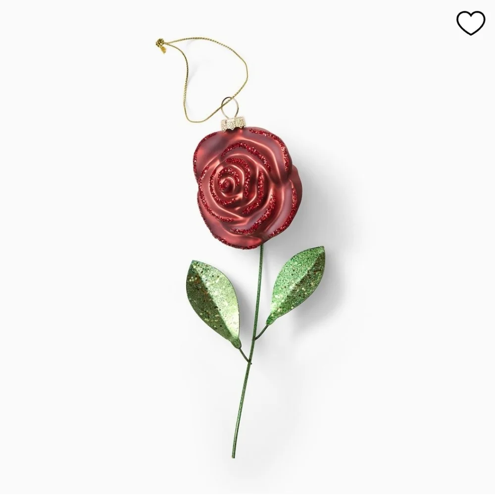 West Elm Rose Ornament